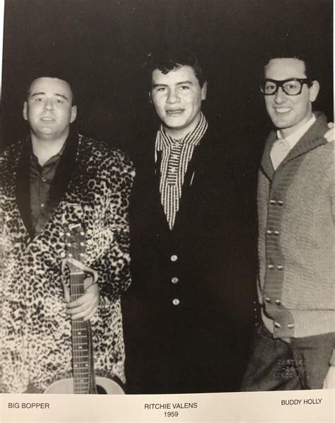 "Big Bopper" J.P Richardson, Ritchie Valens, and Buddy Holly the night before they passed away ...