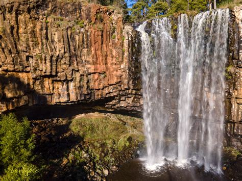 Trentham Falls Victoria by drone