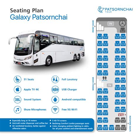 Seat map | Patsornchai Tour