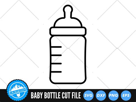 Baby Bottle SVG Files Milk Bottle Silhouette Cut Files - Etsy UK