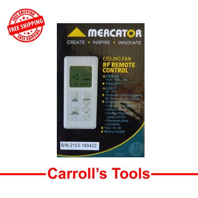 Mercator Ceiling Fan Remote Control Manual | Shelly Lighting