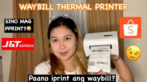 WAYBILL THERMAL PRINTER FOR SHOPEE SELLERS (SHOPEE 2021 UPDATE ) | Thatsmarya - YouTube