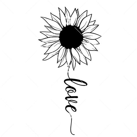 Love Sunflower SVG | SVGed