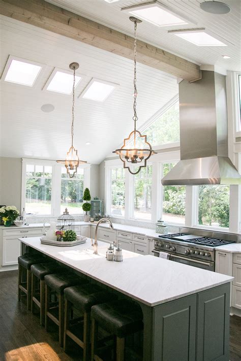 Kitchen Island Lighting Ideas Vaulted Ceiling - Image to u