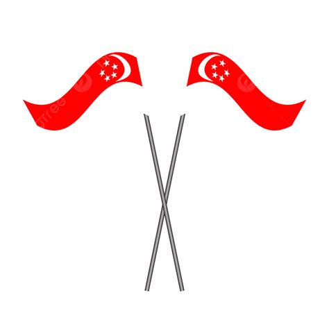 Singapore Flag Waving, Singapore Flag, Singapore, Singapore Flag Transparent PNG and Vector with ...