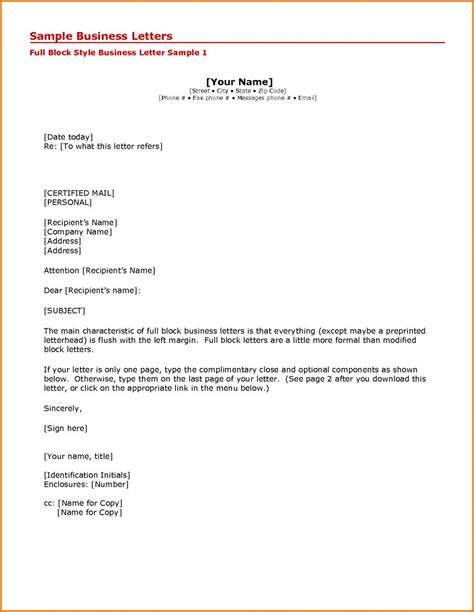 50 Business Letter Examples for Students