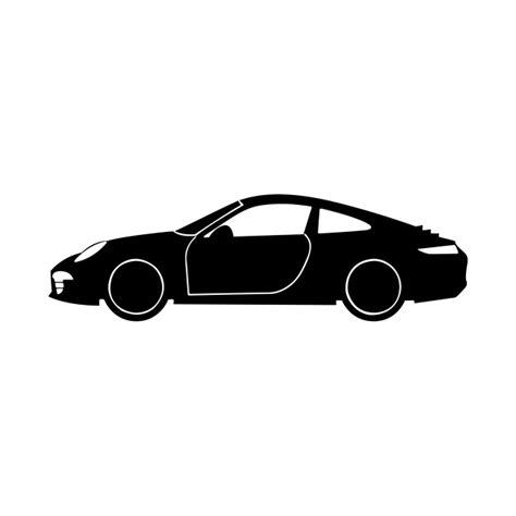 Porsche Silhouette at GetDrawings | Free download