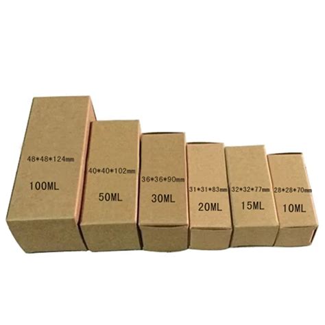 100pcs/Lot 6 Sizes Kraft Paper Cosmetic Packaging Box For DIY Lipsticks Lip Cream Bottle Packing ...