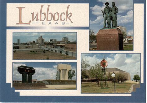 Lubbock Multiview | Postcard with multiple views of Lubbock,… | Flickr