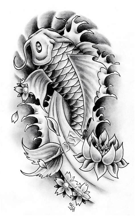 Koi Fish Tattoo Forearm Drawing - Drawing Word Searches