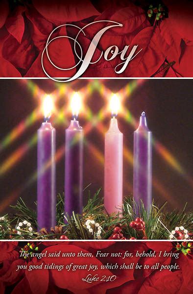 Joy Advent Wreath Regular Size Bulletin - Pack of | Cokesbury