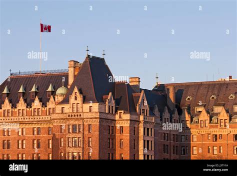 The Empress Hotel in Victoria, built between 1904 and 1908, a National Historic Site of Canada ...