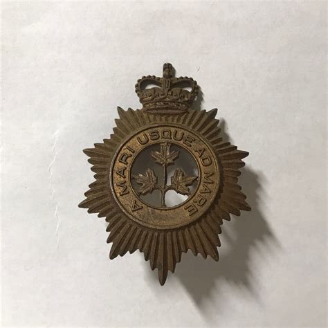 Canada: Canadian Guards "A Mari Usque Ad Mare" Cap Badge - London Coin Centre Inc.