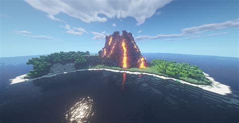 Volcano Island | Ilha do Vulcão Minecraft Map