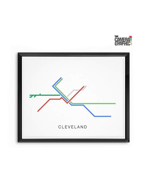 Cleveland Rapid Transit Map Cleveland Ohio RTA Metro Lines