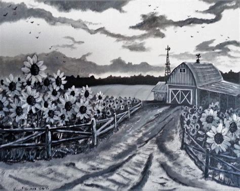 Sunflower Farm Painting by Kevin F Heuman - Fine Art America