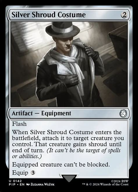 Silver Shroud Costume • Artifact — Equipment (Fallout) - MTG Assist