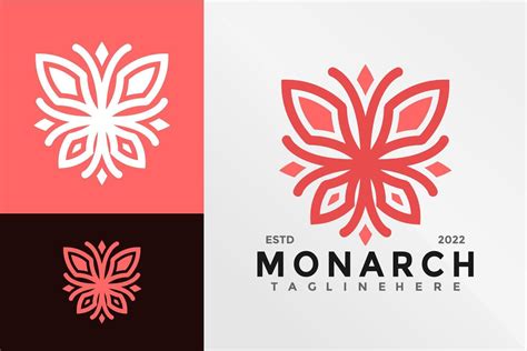 Beauty Monarch Butterfly Logo Design Vector illustration template 7411022 Vector Art at Vecteezy