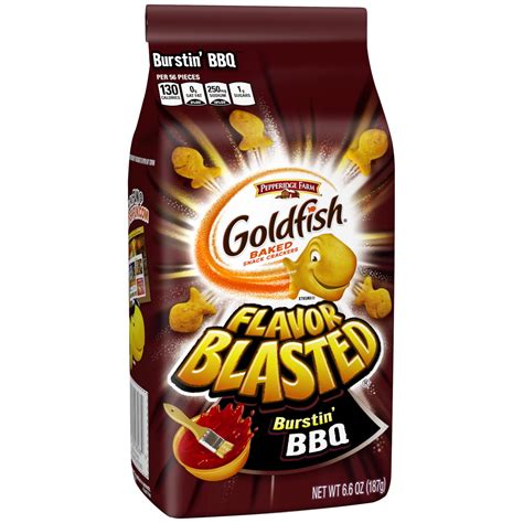 Pepperidge Farm Goldfish Flavor Blasted Burstin' BBQ Crackers, 6.6 oz ...