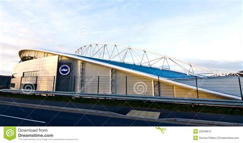 Modern Brighton Football Stadium. Editorial Photography - Image of building, hove: 22948612