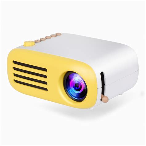 Aao yg200 mini led pocket projector usb hdmi support 1080p home beamer kids gift video portable ...