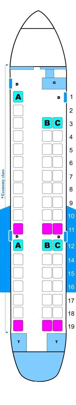 Seat Map Continental Airlines Embraer ERJ 145 | Continental airlines, Airlines, Lopas