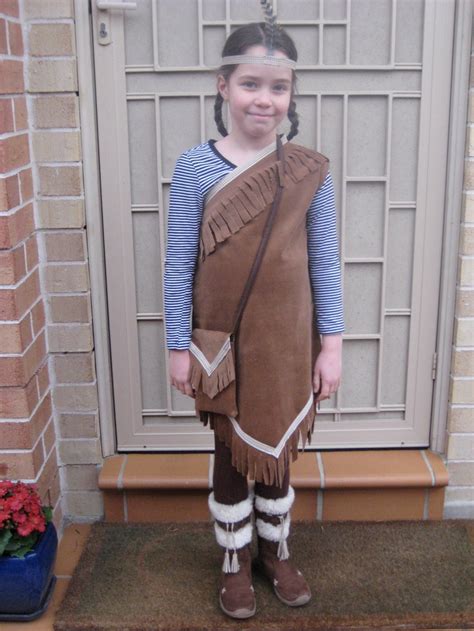 Pocahontas costume for Amelia's Famous American Living Museum (1st grade) Dress Up Costumes ...