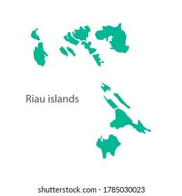 Riau Islands Province Green Map Vector Stock Vector (Royalty Free) 1785030023 | Shutterstock