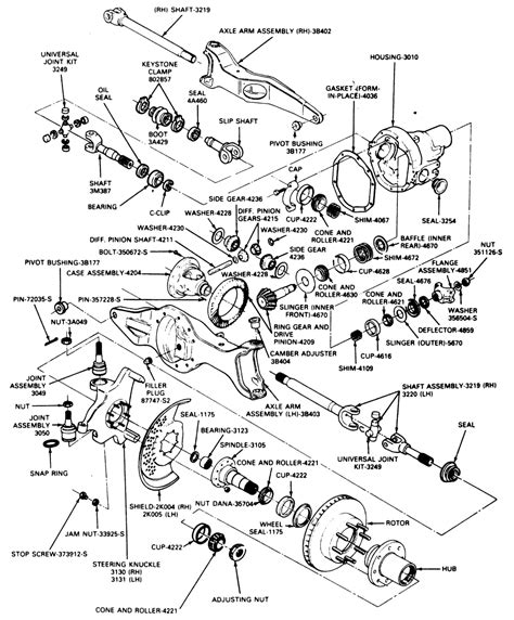 1996 Ford F150 4x4 Front Axle Diagram