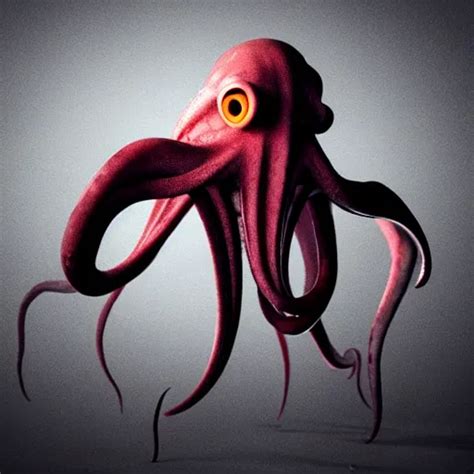 KREA - A demon that looks like a squid, photorealistic, film still, desolate, terrifying, weird ...