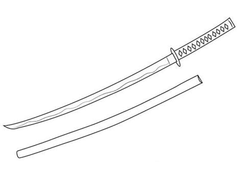 Katana (Japanese Samurai Sword) coloring pages - ColoringLib