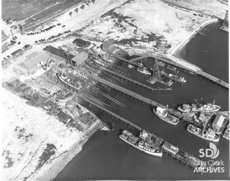 1941 Aerial View of San Diego Marine Construction Co. | City of San ...