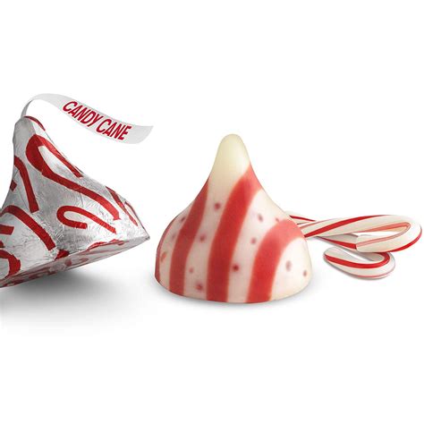 Hershey's Candy Cane Mint Kisses 10 Oz - Limited Edition Holiday Treat