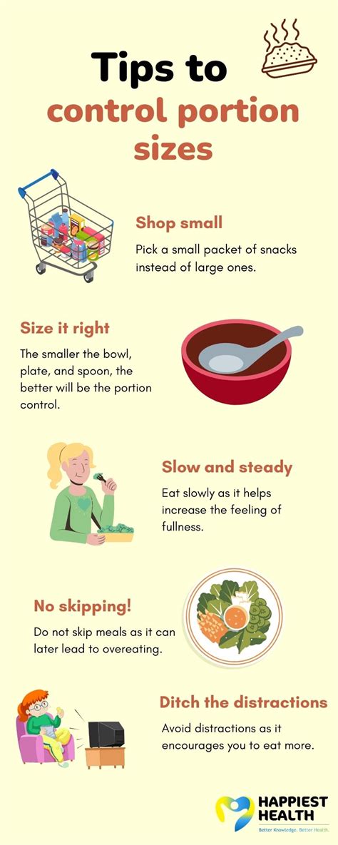 Tips to control portion sizes | Happiest Health