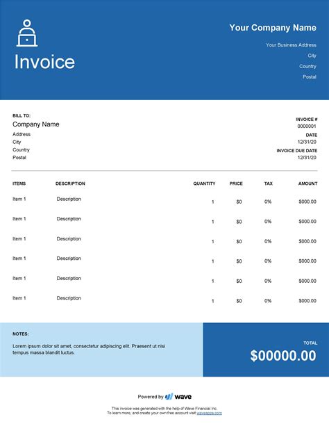 Invoice template - Create & send invoices using free invoicing templates