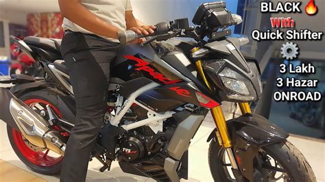 TVS Apache RTR 310 Black🔥 With Quick Shifter⚙️Review with ONROAD Price, Meter Console ...