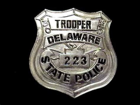 Delaware State Police Badge Tattoo Design