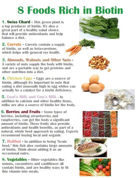 8 Foods Rich in Biotin - good for hair, skin, and nails. | Health food, Healthy skin diet, Healthy