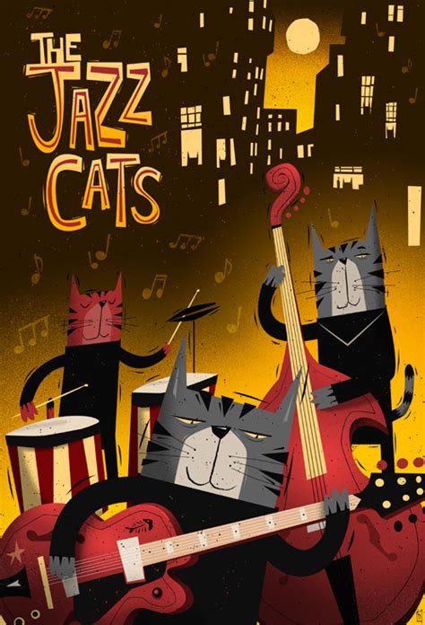 "The Jazz Cats" Peter Donnelly - Artwork on USEUM