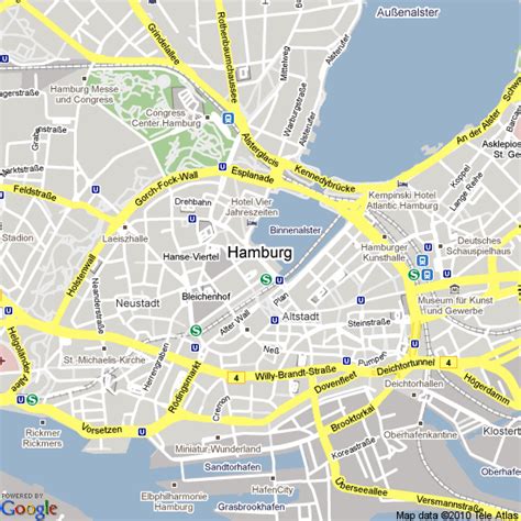 Map of Hamburg, Germany | Hotels Accommodation