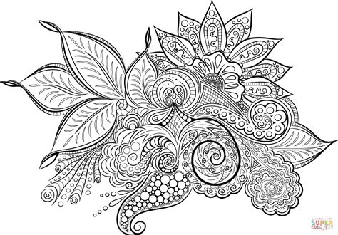 Floral Mandala Coloring Page Free Printable Coloring Pages