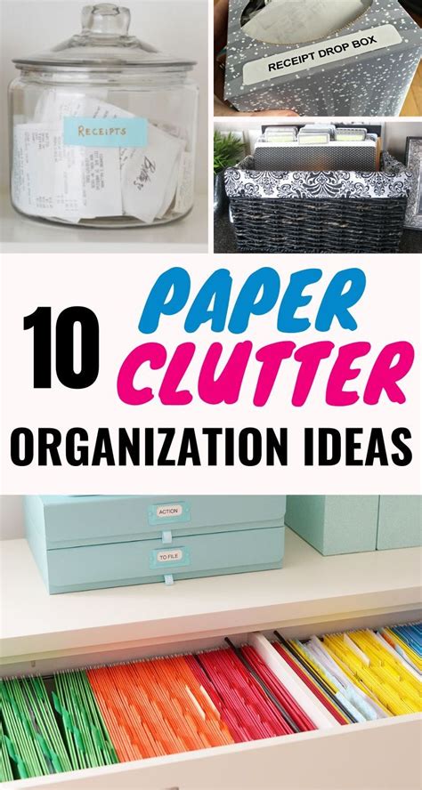 10 Best Paper Clutter Organization Hacks - Craftsonfire | Clutter organization, Paper clutter ...