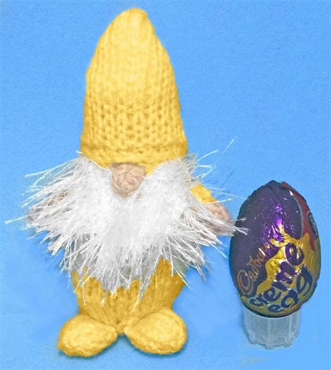 Easter Gonk Gnome chocolate creme egg cover Knitting pattern by Rebecca ...