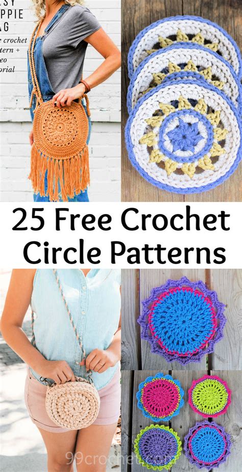 25 Free Crochet Circle Patterns - How to crochet a circle? - 99 Crochet