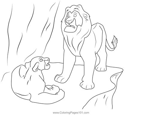 Lion King Mufasa Coloring Page for Kids - Free The Lion King Printable Coloring Pages Online for ...
