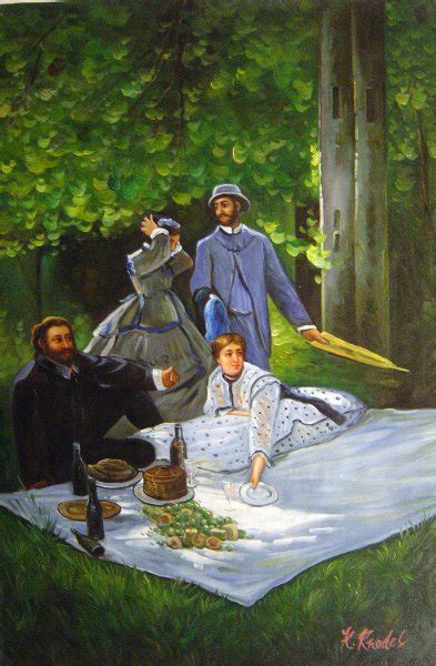 Luncheon On The Grass Painting by Claude Monet Reproduction | iPaintings.com