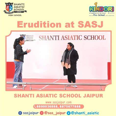 Erudition at SASJ - Shanti Asiatic School Jaipur - Medium