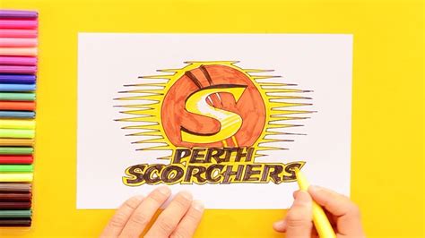 How to draw Perth Scorchers Logo - YouTube