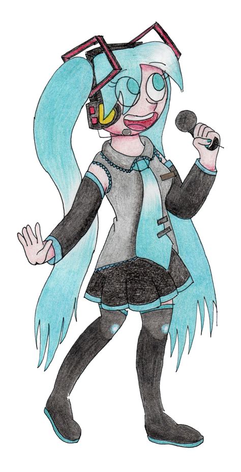 miku singing at nothing by RetroNeb on DeviantArt