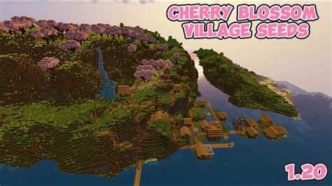 CHERRY BLOSSOM VILLAGE SEEDS MINECRAFT 1.20 | Minecraft seed, Cool ...